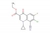 ethyl 7-chloro-8-cyano-1-cyclopropyl-6-fluoro-4-oxo-1,4-dihydroquinoline-3-carboxylate