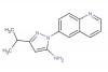 3-isopropyl-1-(quinolin-6-yl)-1H-pyrazol-5-amine