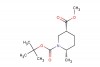 rel-1-(1,1-Dimethylethyl) 3-methyl (3R,6S)-6-methyl-1,3-piperidinedicarboxylate