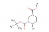rel-1-(1,1-Dimethylethyl) 3-methyl (3R,6S)-6-methyl-1,3-piperidinedicarboxylate