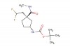 tert-butyl ((1R,3R)-3-(2,2-difluoroethyl)-3-(methylcarbamoyl)cyclopentyl)carbamate