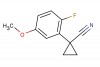 1-(2-fluoro-5-methoxyphenyl)cyclopropane-1-carbonitrile