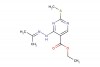 ethyl 2-(methylthio)-4-(2-(propan-2-ylidene)hydrazinyl)pyrimidine-5-carboxylate