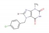 8-bromo-7-(4-chlorobenzyl)-3-methyl-3,7-dihydro-1H-purine-2,6-dione