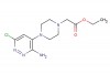 ethyl 2-(4-(3-amino-6-chloropyridazin-4-yl)piperazin-1-yl)acetate