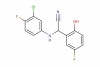2-((3-chloro-4-fluorophenyl)amino)-2-(5-fluoro-2-hydroxyphenyl)acetonitrile