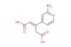 (E)-3-(2-aminopyridin-4-yl)pent-2-enedioic acid