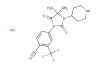 4-(4,4-dimethyl-5-oxo-3-(piperidin-4-yl)-2-thioxoimidazolidin-1-yl)-2-(trifluoromethyl)benzonitrile hydrochloride