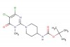 tert-butyl (1-(4,5-dichloro-1-methyl-6-oxo-1,6-dihydropyrimidin-2-yl)piperidin-4-yl)carbamate