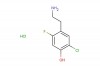 4-(2-aminoethyl)-2-chloro-5-fluorophenol hydrochloride