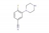4-fluoro-3-(piperazin-1-yl)benzonitrile