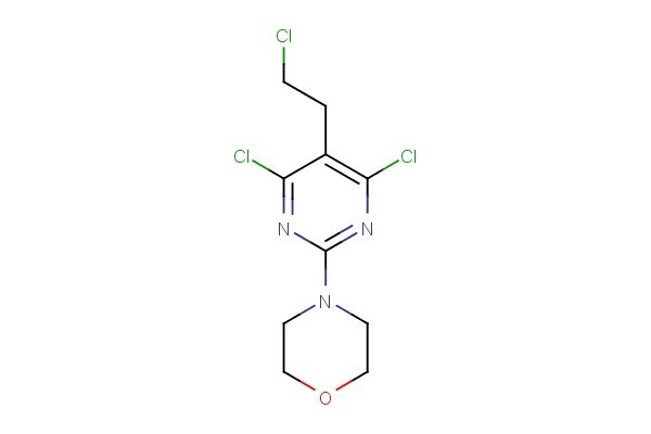 4-(4,6-dichloro-5-(2-chloroethyl)pyrimidin-2-yl)morpholine