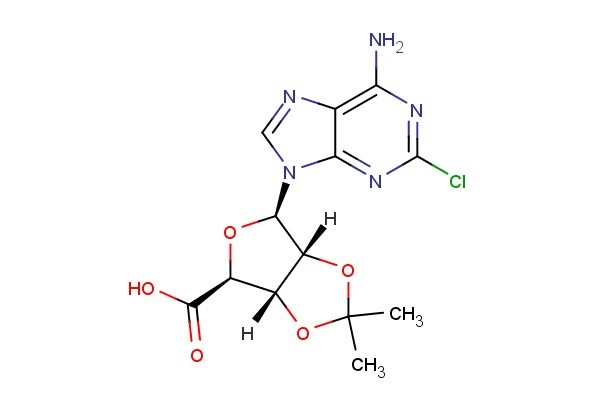 (3aS,4S,6R,6aR)-6-(6-amino-2-chloro-9H-purin-9-yl)-2,2-dimethyltetrahydrofuro[3,4-d][1,3]dioxole-4-carboxylic acid