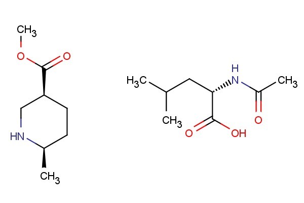 (3S,6R)-methyl 6-methylpiperidine-3-carboxylate (S)-2-acetamido-4-methylpentanoate