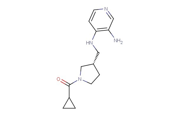 (S)-(3-((3-aminopyridin-4-ylamino)methyl)pyrrolidin-1-yl)(cyclopropyl)methanone