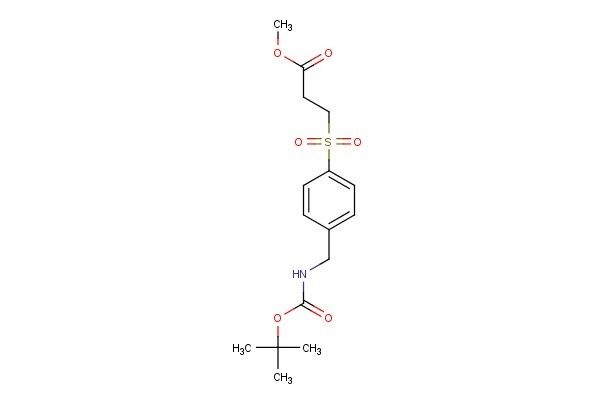 methyl 3-(4-((tert-butoxycarbonylamino)methyl)phenylsulfonyl)propanoate