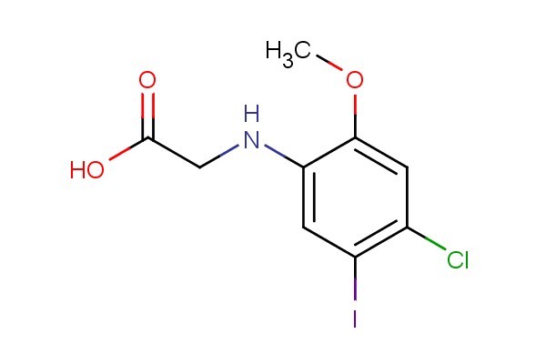 2-((4-chloro-5-iodo-2-methoxyphenyl)amino)acetic acid