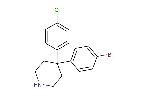 4-(4-bromophenyl)-4-(4-chlorophenyl)piperidine