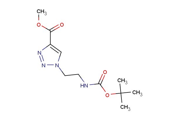 methyl 1-(2-((tert-butoxycarbonyl)amino)ethyl)-1H-1,2,3-triazole-4-carboxylate