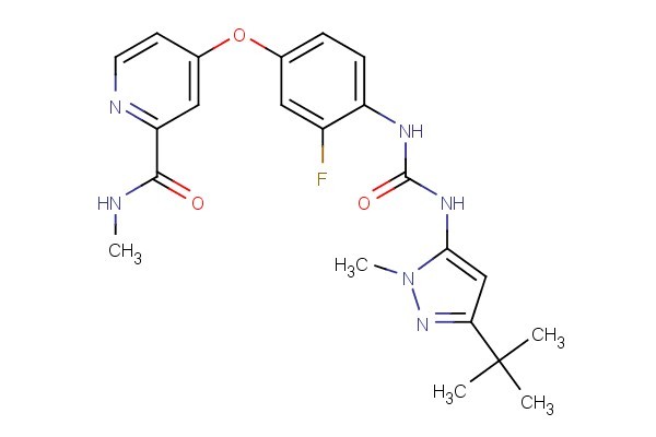 4-(4-(3-(3-(tert-butyl)-1-methyl-1H-pyrazol-5-yl)ureido)-3-fluorophenoxy)-N-methylpicolinamide