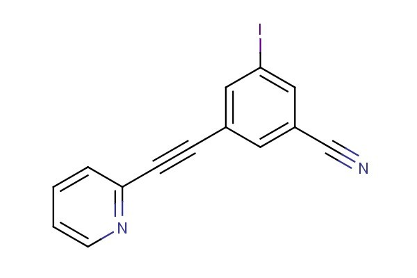 3-iodo-5-(pyridin-2-ylethynyl)benzonitrile