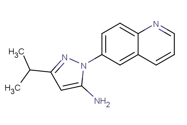 3-isopropyl-1-(quinolin-6-yl)-1H-pyrazol-5-amine