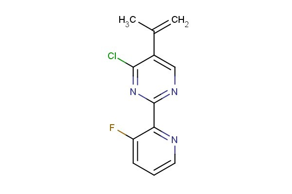 4-chloro-2-(5-chloro-2-fluorophenyl)-5-(prop-1-en-2-yl)pyridine