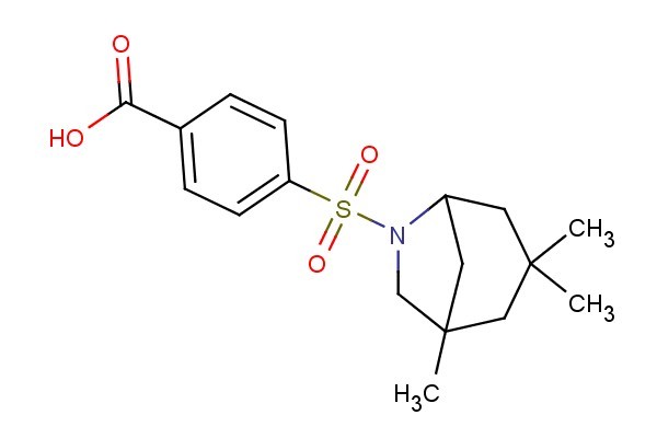 4-((1,3,3-trimethyl-6-azabicyclo[3.2.1]octan-6-yl)sulfonyl)benzoic acid