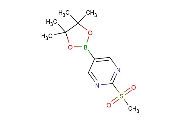 2-(methylsulfonyl)-5-(4,4,5,5-tetramethyl-1,3,2-dioxaborolan-2-yl)pyrimidine
