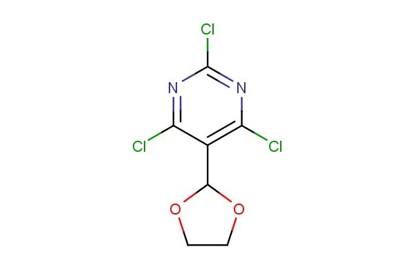 2,4,6-trichloro-5-(1,3-dioxolan-2-yl)pyrimidine