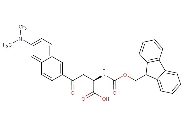 (R)-2-((((9H-fluoren-9-yl)methoxy)carbonyl)amino)-4-(6-(dimethylamino)naphthalen-2-yl)-4-oxobutanoic acid