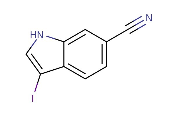 3-iodo-1H-indole-6-carbonitrile