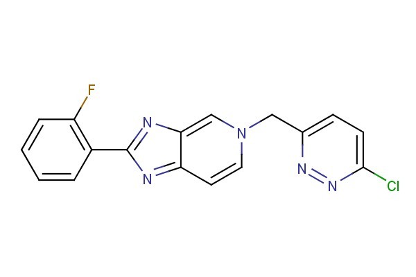 5-((6-chloropyridazin-3-yl)methyl)-2-(2-fluorophenyl)-5H-imidazo[4,5-c]pyridine