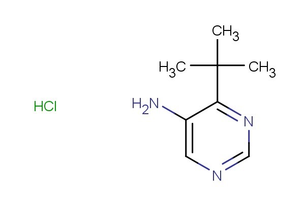 4-(tert-butyl)pyrimidin-5-amine hydrochloride