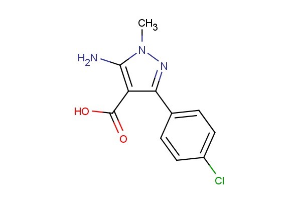 5-amino-3-(4-chlorophenyl)-1-methyl-1H-pyrazole-4-carboxylic acid