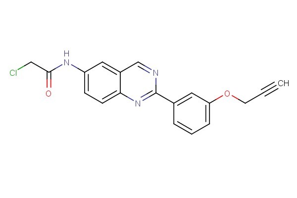 2-chloro-N-(2-(3-(prop-2-yn-1-yloxy)phenyl)quinazolin-6-yl)acetamide