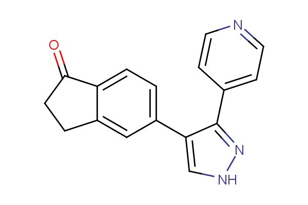 5-(3-(pyridin-4-yl)-1H-pyrazol-4-yl)-2,3-dihydro-1H-inden-1-one