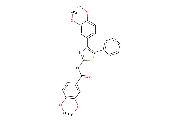 N-(4-(3,4-dimethoxyphenyl)-5-phenylthiazol-2-yl)-3,4-dimethoxybenzamide