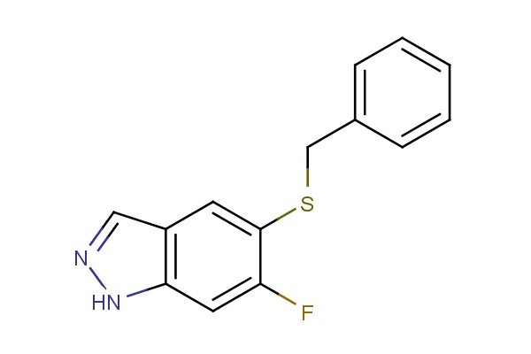 5-(benzylthio)-6-fluoro-1H-indazole