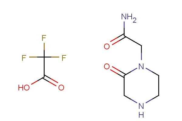 2-(2-oxopiperazin-1-yl)acetamide 2,2,2-trifluoroacetate