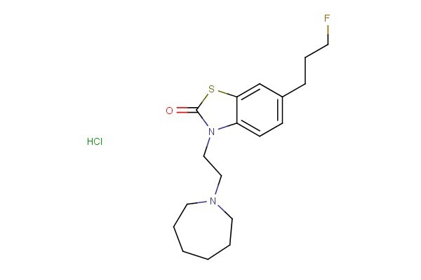 3-(2-(azepan-1-yl)ethyl)-6-(3-fluoropropyl)benzo[d]thiazol-2(3H)-one hydrochloride