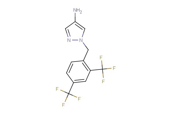 1-(2,4-bis(trifluoromethyl)benzyl)-1H-pyrazol-4-amine