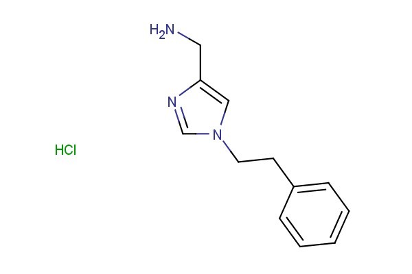 (1-phenethyl-1H-imidazol-4-yl)methanamine hydrochloride