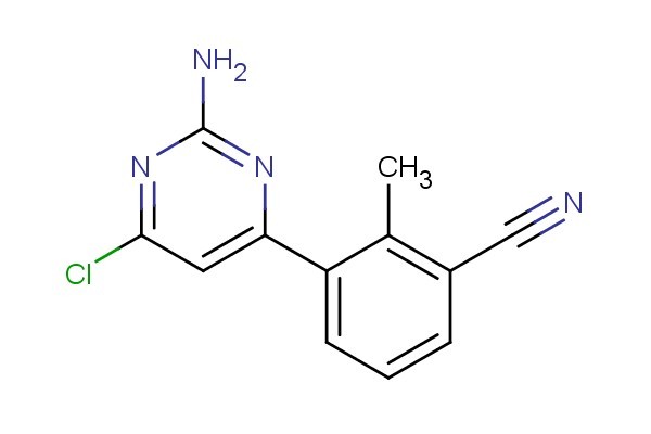 3-(2-amino-6-chloropyrimidin-4-yl)-2-methylbenzonitrile