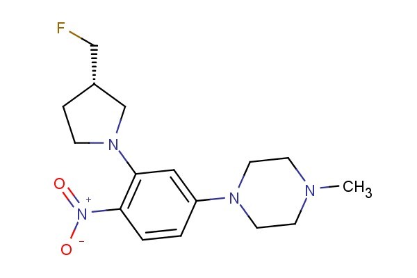 (S)-1-(3-(3-(fluoromethyl)pyrrolidin-1-yl)-4-nitrophenyl)-4-methylpiperazine