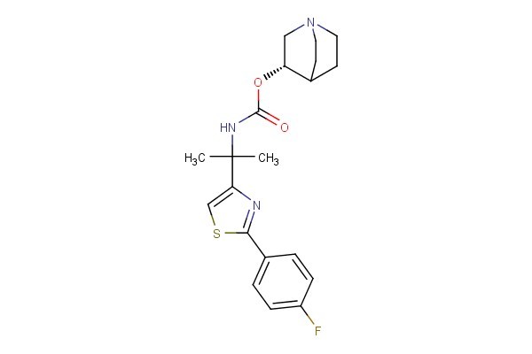 (S)-quinuclidin-3-yl (2-(2-(4-fluorophenyl)thiazol-4-yl)propan-2-yl)carbamate