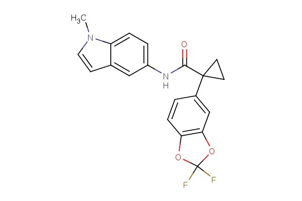 1-(2,2-difluorobenzo[d][1,3]dioxol-5-yl)-N-(1-methyl-1H-indol-5-yl)cyclopropanecarboxamide
