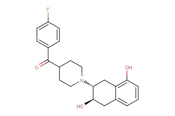 (1-((2R,3R)-3,8-dihydroxy-1,2,3,4-tetrahydronaphthalen-2-yl)piperidin-4-yl)(4-fluorophenyl)methanone