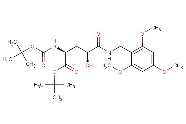 (2S,4S)-tert-butyl 2-((tert-butoxycarbonyl)amino)-4-hydroxy-5-oxo-5-((2,4,6-trimethoxybenzyl)amino)pentanoate