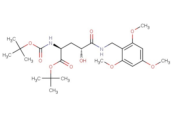 (2S,4R)-tert-butyl 2-((tert-butoxycarbonyl)amino)-4-hydroxy-5-oxo-5-((2,4,6-trimethoxybenzyl)amino)pentanoate